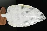 Polished Quartz Leaf with Stand - Madagascar #355268-2